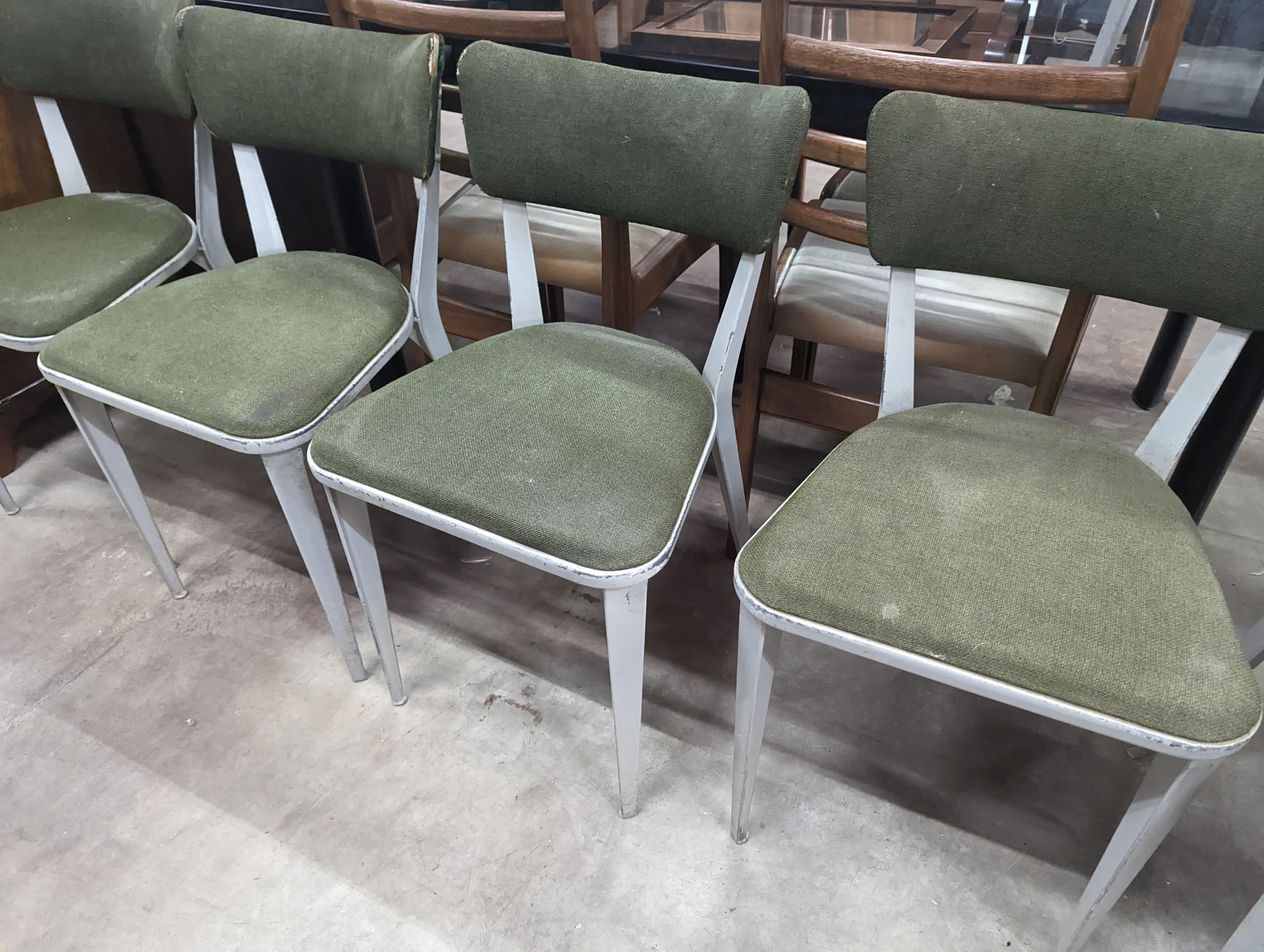 A set of six Ernest Race BA23 chairs